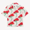 Kenzo Archive Rose‘ Hawaiihemd mit kurzen Ärmeln aus Baumwolle