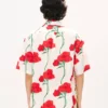 Kenzo Archive Rose‘ Hawaiihemd mit kurzen Ärmeln aus Baumwolle