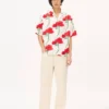Kenzo Archive Rose‘ Hawaiihemd mit kurzen Ärmeln aus Baumwolle