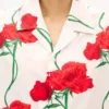 Kenzo Archive Rose‘ Hawaiihemd mit kurzen Ärmeln aus Baumwolle
