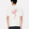 Kenzo Archive Rose‘ Hemd aus Baumwolle mit gesticktem Umriss