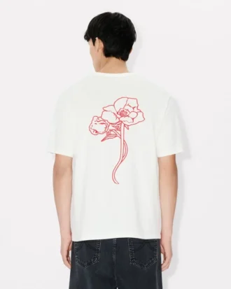 Kenzo Archive Rose‘ Hemd aus Baumwolle mit gesticktem Umriss