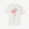 Kenzo Archive Rose‘ Hemd aus Baumwolle mit gesticktem Umriss