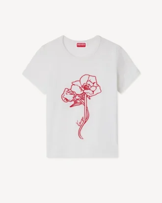 Kenzo Archive Rose‘ Hemd mit Umrandung aus Baumwolle
