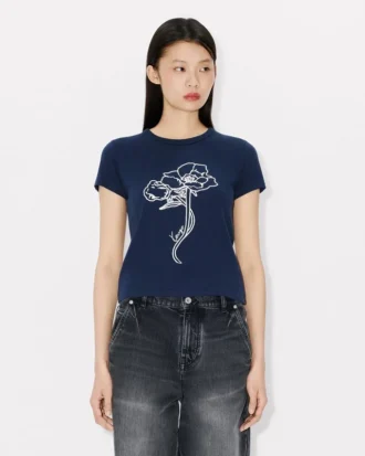 Kenzo Archive Rose‘ Hemd mit Umrandung aus Baumwolle