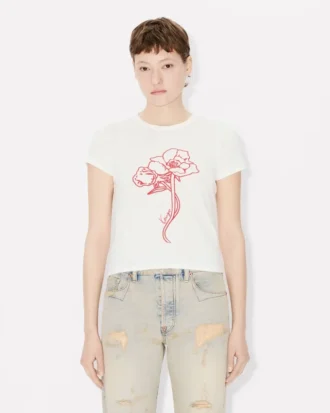 Kenzo Archive Rose‘ Hemd mit Umrandung aus Baumwolle