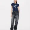 Kenzo Archive Rose‘ Hemd mit Umrandung aus Baumwolle