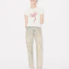 Kenzo Archive Rose‘ Hemd mit Umrandung aus Baumwolle