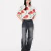 Kenzo Archive Rose‘ Kurzarmhemd aus Baumwollpopeline