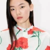Kenzo Archive Rose‘ Kurzarmhemd aus Baumwollpopeline