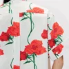 Kenzo Archive Rose‘ Kurzarmhemd aus Baumwollpopeline