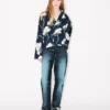 Kenzo Archive Rose‘ Light Kimono-Jacke aus Baumwolle