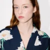 Kenzo Archive Rose‘ Light Kimono-Jacke aus Baumwolle