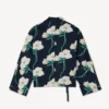 Kenzo Archive Rose‘ Light Kimono-Jacke aus Baumwolle