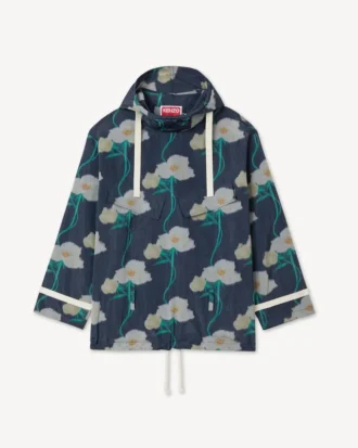 Kenzo Archive Rose‘ Militärparka aus technischem Taft