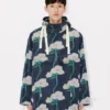 Kenzo Archive Rose‘ Militärparka aus technischem Taft