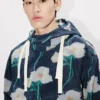 Kenzo Archive Rose‘ Militärparka aus technischem Taft