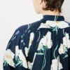 Kenzo Archive Rose‘ Oversized-Plisseekleid aus Baumwolle und Seide