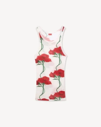 Kenzo Archive Rose‘ Skinny Tanktop