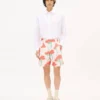 Kenzo Archive Rose‘ Tailored Shorts aus technischem Taft