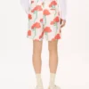 Kenzo Archive Rose‘ Tailored Shorts aus technischem Taft