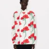 Kenzo Archive Rose‘ Zweireihiges Hemd aus Baumwolle