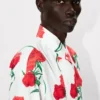 Kenzo Archive Rose‘ Zweireihiges Hemd aus Baumwolle