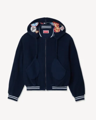 Kenzo Badges‘ bestickte Afterhood-Blouson aus Baumwolle