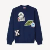Kenzo Badges‘ bestickter Pullover aus Baumwollwolle