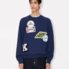 Kenzo Badges‘ bestickter Pullover aus Baumwollwolle