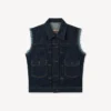 Kenzo Badges‘ Cut-off-Trucker-Jacke aus japanischem Denim