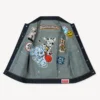 Kenzo Badges‘ Cut-off-Trucker-Jacke aus japanischem Denim