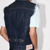 Kenzo Badges‘ Cut-off-Trucker-Jacke aus japanischem Denim