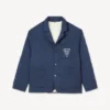 Kenzo Badges‘ gesteppte Workwear-Jacke aus Cupro