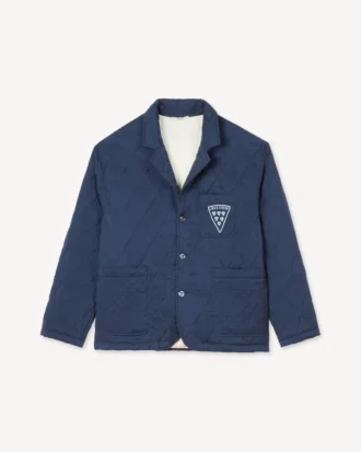 Kenzo Badges‘ gesteppte Workwear-Jacke aus Cupro