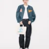 Kenzo Badges‘ Leichte Bomberjacke ohne Kragen