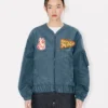 Kenzo Badges‘ Leichte Bomberjacke ohne Kragen