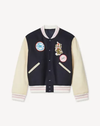 „Kenzo Badges“ Oversize-Varsity-Blouson aus Wolle