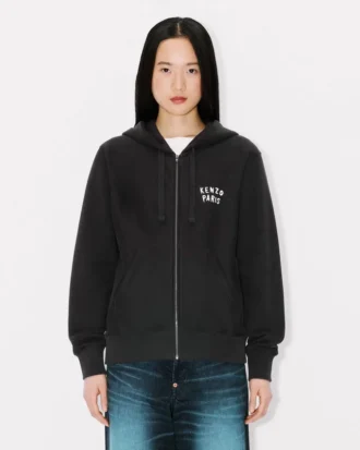 Kenzo Boke Heart‘ bestickter Kapuzenpullover mit Reißverschluss aus Baumwolle