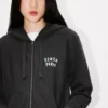 Kenzo Boke Heart‘ bestickter Kapuzenpullover mit Reißverschluss aus Baumwolle