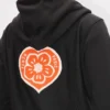 Kenzo Boke Heart‘ bestickter Kapuzenpullover mit Reißverschluss aus Baumwolle
