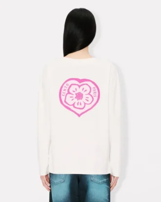 Kenzo Boke Heart Langarm-Hemd aus Baumwolle