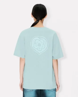 Kenzo „Boke Heart“ – lockeres T-Shirt aus Baumwolle mit Stickerei