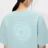 Kenzo „Boke Heart“ – lockeres T-Shirt aus Baumwolle mit Stickerei