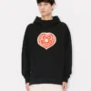 Kenzo „Boke Heart“ Oversize-Hoodie aus Baumwolle