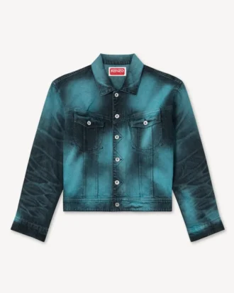„Kenzo Boke Heart“ Oversize-Truckerjacke aus japanischem Denim