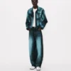 „Kenzo Boke Heart“ Oversize-Truckerjacke aus japanischem Denim