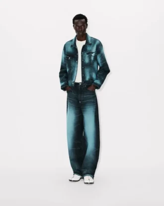 „Kenzo Boke Heart“ Oversize-Truckerjacke aus japanischem Denim