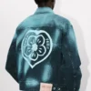 „Kenzo Boke Heart“ Oversize-Truckerjacke aus japanischem Denim