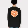 „Kenzo Boke Heart“ Relax-Langarm-Hemd aus Baumwolle